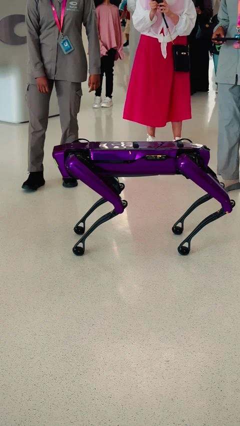 Quadruped robot 2 (Editorial) Video stock 328849516