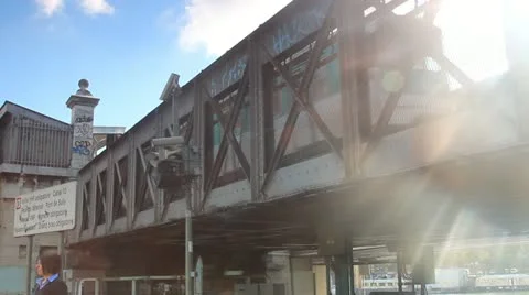 Quai de la Rapée metro, Paris, France Stock Footage 12585561