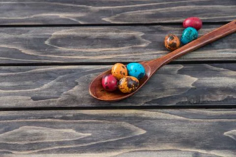 Quail Easter eggs Stock-Fotos