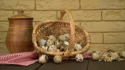 Quail Eggs Video stock 63348332