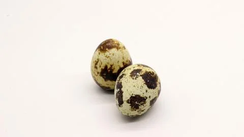 Quail eggs with nice patterns Stock Photos