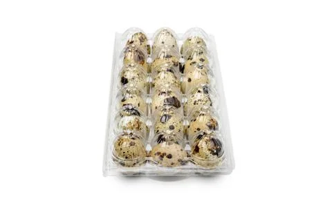 Quail eggs Stockfoto's