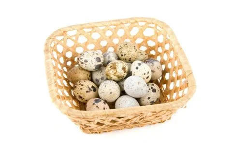 Quail eggs Foto stock