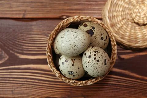 Quail eggs Stock-Fotos