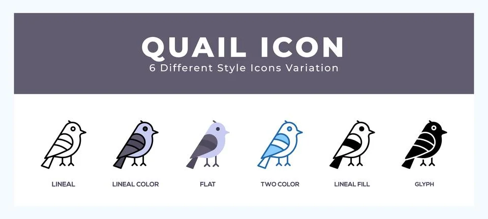 Quail symbol. logo. icon vector illustration. Stock Illustration