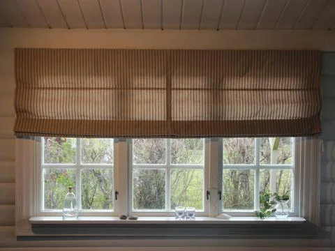 Quaint Three Part Window Frame and Glass Foto stock