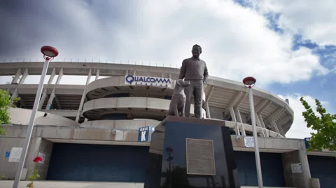 Qualcomm Stadium timelapse Stock Footage 28737855