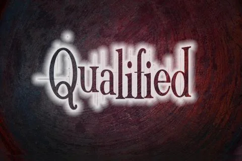 Qualified concept Stock Illustration