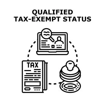 Qualified tax exempt status application and approval process イラスト素材