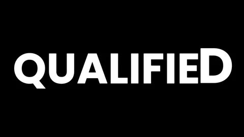 QUALIFIED - TEXT DISPLAY ANIMATION 스톡 동영상 277650086