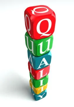 Quality 3d colorful buzzword Stock Illustration