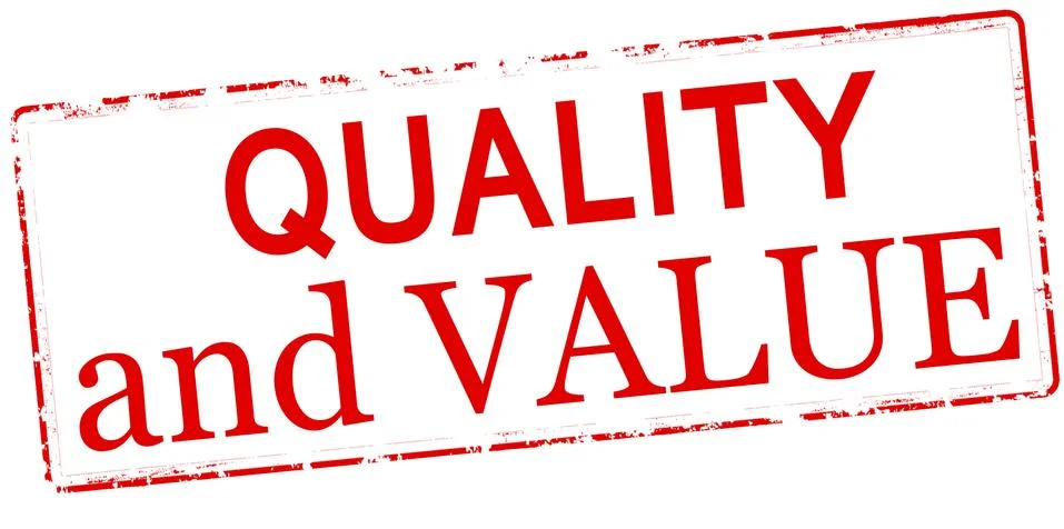 Quality and value Stock Illustration