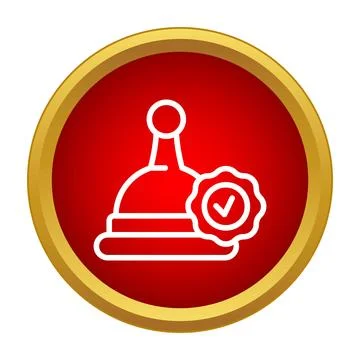 Quality approval stamp icon with checkmark symbol Stock Illustration