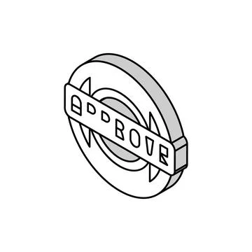 Quality approve isometric icon vector illustration Ilustración de archivo