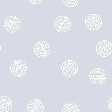 Quality approve line seamless pattern 스톡 일러스트