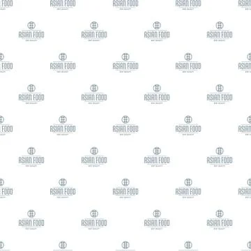 Quality asian food pattern seamless Stock Illustration