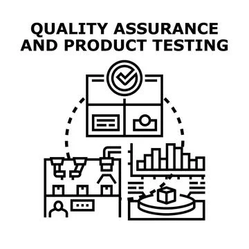 Quality assurance and product testing vector concept 스톡 일러스트