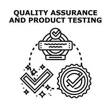 Quality assurance and product testing concept illustration Stock Illustration