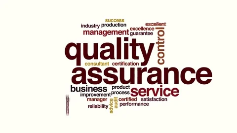 Quality assurance animated word cloud. Stock Footage 69149973