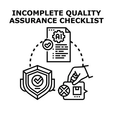 Quality assurance checklist concept for product testing Stock Illustration