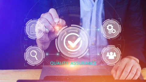 Quality Assurance Control Standards, Standards and Certification Concepts, .. Foto stock