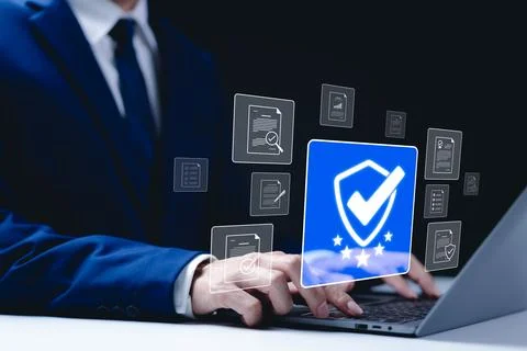 Quality assurance, document verification concept. Stock Photos