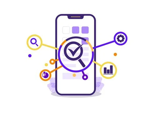 Quality assurance flat design 스톡 일러스트