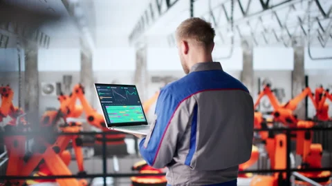 Quality Assurance Inspector Checking Cars Productions Stock Footage 329294600