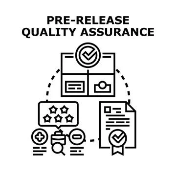 Quality assurance process evaluating new software release 库存插图