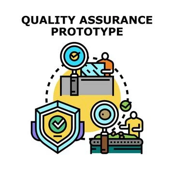 Quality assurance prototype testing development process イラスト素材