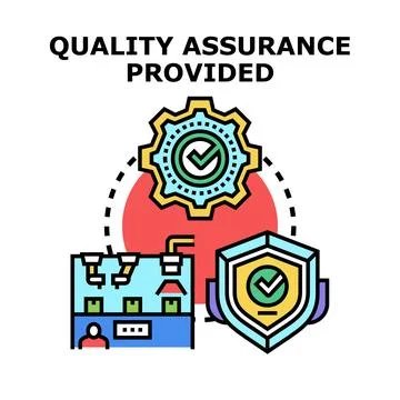 Quality assurance provided concept vector illustration イラスト素材