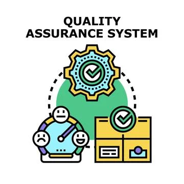Quality assurance system ensuring customer product satisfaction イラスト素材