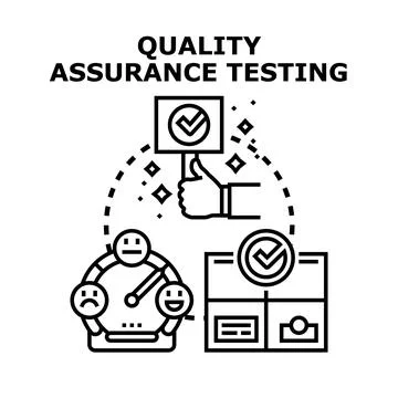 Quality assurance testing providing product service feedback 스톡 일러스트