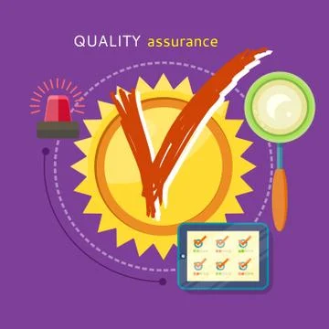Quality Assured Concept Stock Illustration