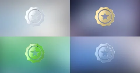 Quality Award 3d Icon Stock Footage 67490605
