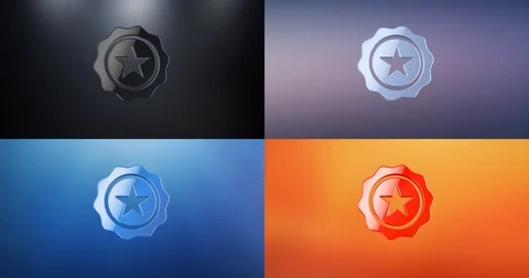 Quality Award 3d Icon Stock Footage 71156276