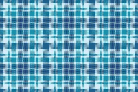 Quality background fabric vector, merry seamless pattern plaid. Azul textil.. Ilustração Stock