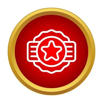 Quality badge with star representing best choice award Stock Illustration