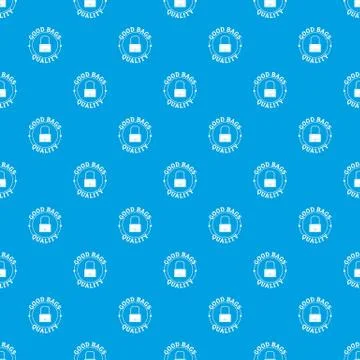 Quality bags pattern vector seamless blue イラスト素材