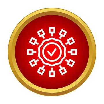 Quality certification stamp indicating approval and guarantee Stock Illustration