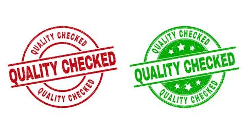 QUALITY CHECKED Round Watermarks with Corroded Surface Stock Illustration