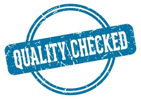 Quality checked stamp Stock Illustration