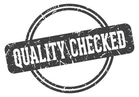 Quality checked stamp Stock Illustration