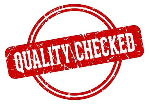 Quality checked stamp Stock Illustration