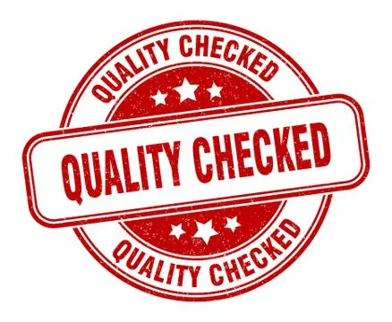 Quality checked stamp. quality checked round grunge sign. label Stock Illustration