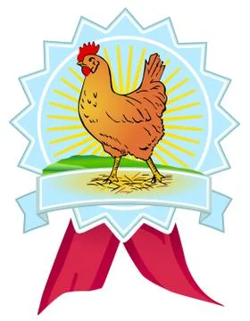 Quality chicken, Sign Stock Illustration