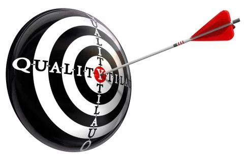 Quality concept target Stock Illustration