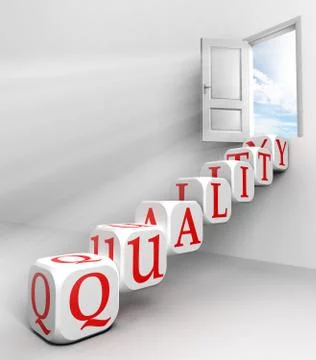 Quality conceptual door Stock Illustration