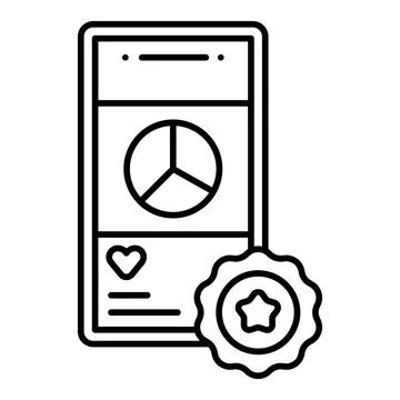 Quality Content Line Icon Stock Illustration
