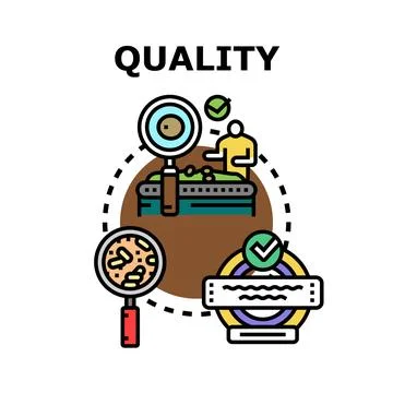 Quality control and assurance vector concept Stock Illustration